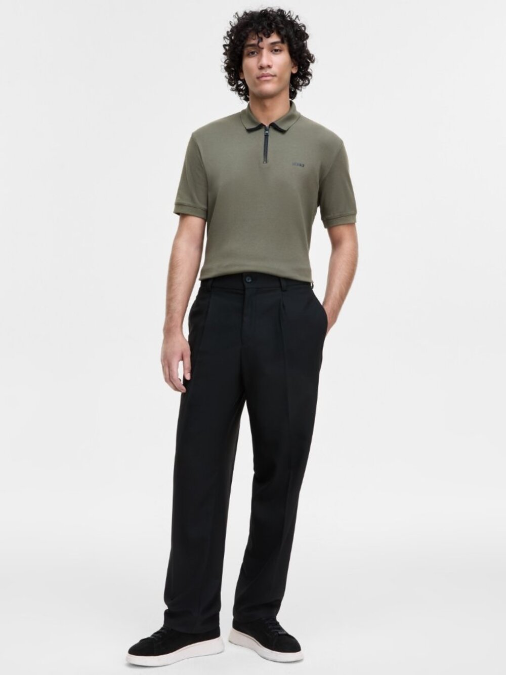 Hugo by Hugo Boss Men's Modern-Fit Black Pants - Black   NWT